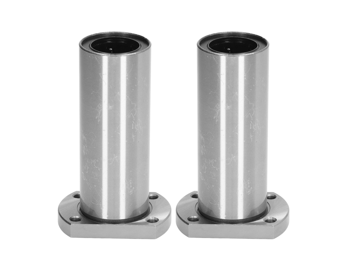 Kit De 2 Rodamientos Lineales Con Brida Ovalada De Acero Lmh30luu Para Cnc Y Movimiento Lineal.