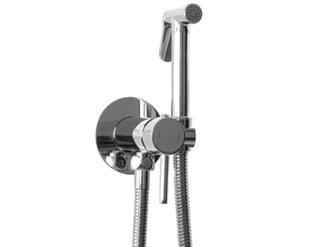 Ducha REA Higiénica En Cromado de Color Latón para Grifo de Bidé, Mezclador Cerámico con Manija Extensible, Manguera de 1.2M