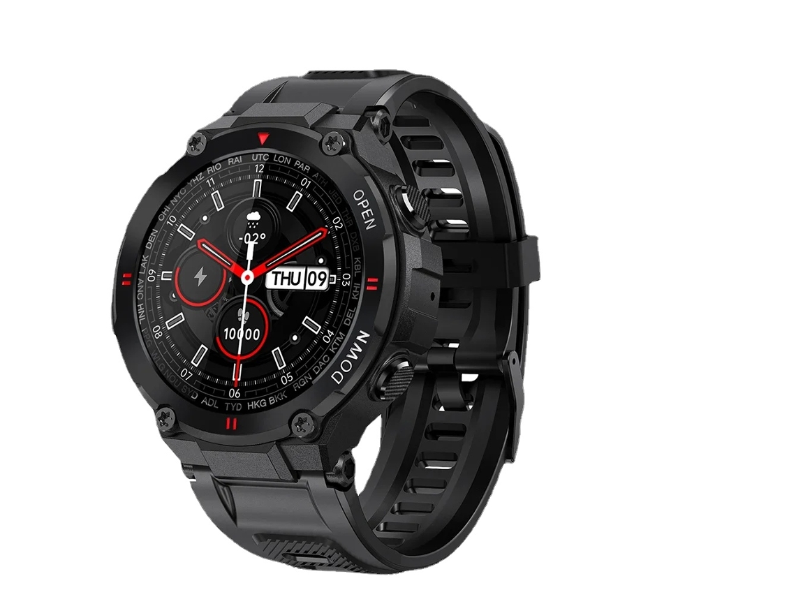 Reloj inteligente K22 con llamada Bluetooth para hombre, rastreador de actividad/deporte al aire libre, ritmo de reproducción de música, reloj inteligente para Android IOS VEANXIN