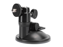 Soporte Para Vehículos De Aleación De Aluminio Negro Con Ventosa De Vacío Y Fuerte Sistema De Fijación Por Adsorción Para Registradores De Datos Automotrices.