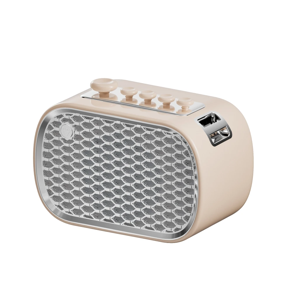 Altavoz inalámbrico Bluetooth MDUG para dormir, altavoz estéreo TWS (beige)