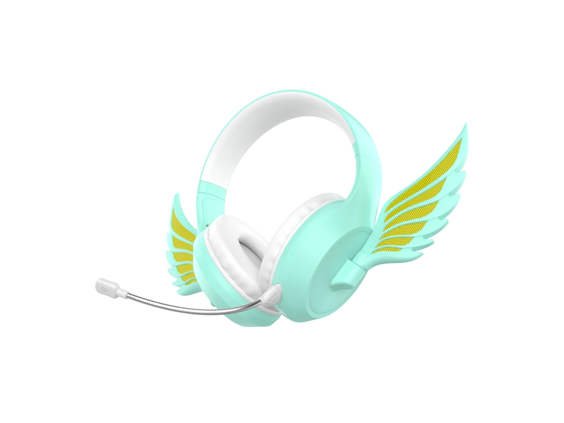 Auriculares Bluetooth (verdes) Con Cancelación De Ruido, Efectos De Iluminación Ajustables, Sonido Envolvente Y Graves De Alta Fidelidad.