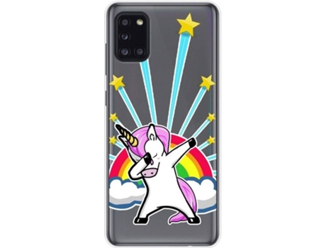 Carcasa Samsung Galaxy A31 TUMUNDOSMARTPHONE Dibujos Transparente Multicolor