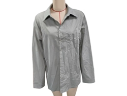 Camiseta Informal De Manga Larga Para Hombre Con Bolsillo En El Pecho, Gris, Xxl