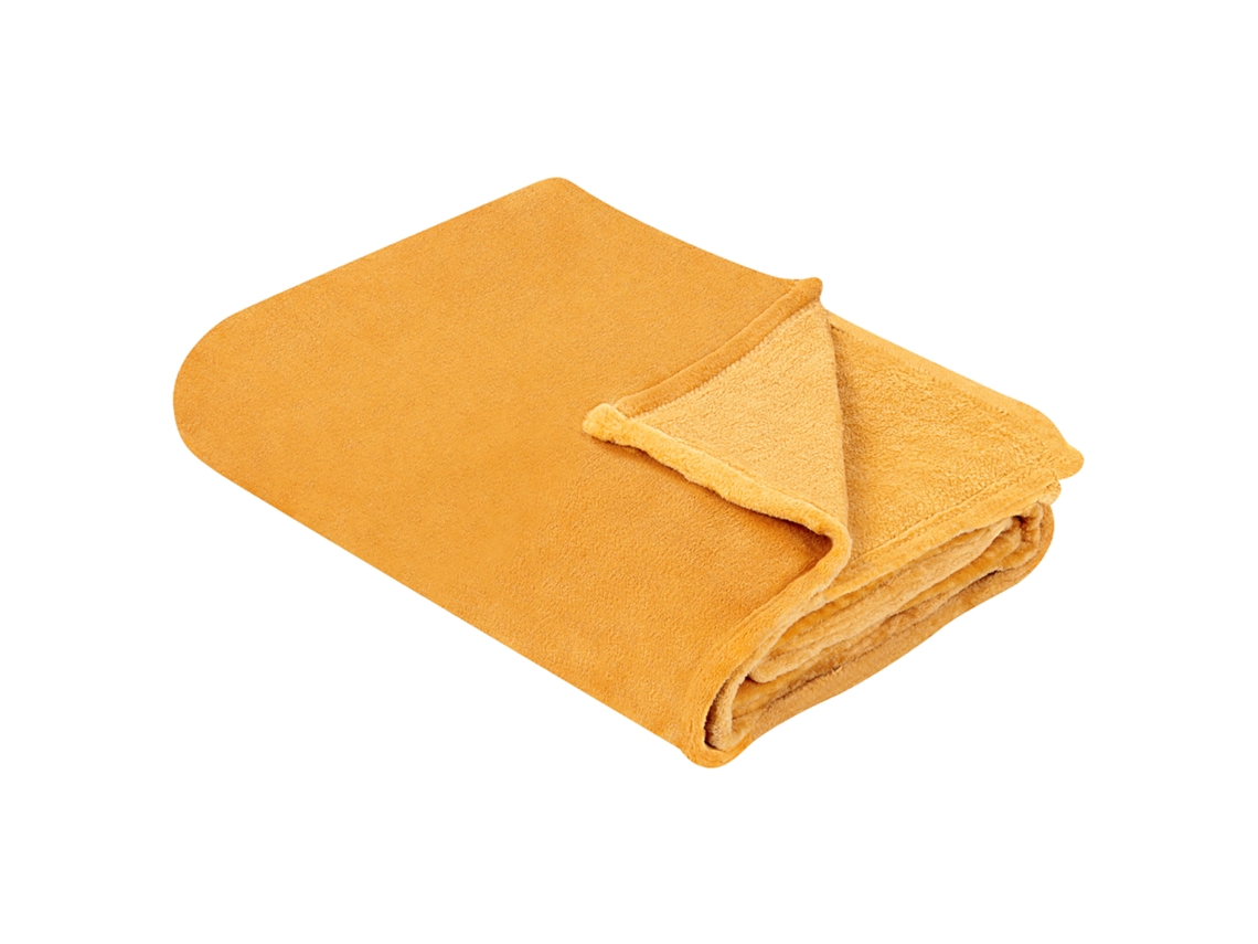 Manta BELIANI Bayburt (200 x 150 x 1 - Poliéster - Naranja)