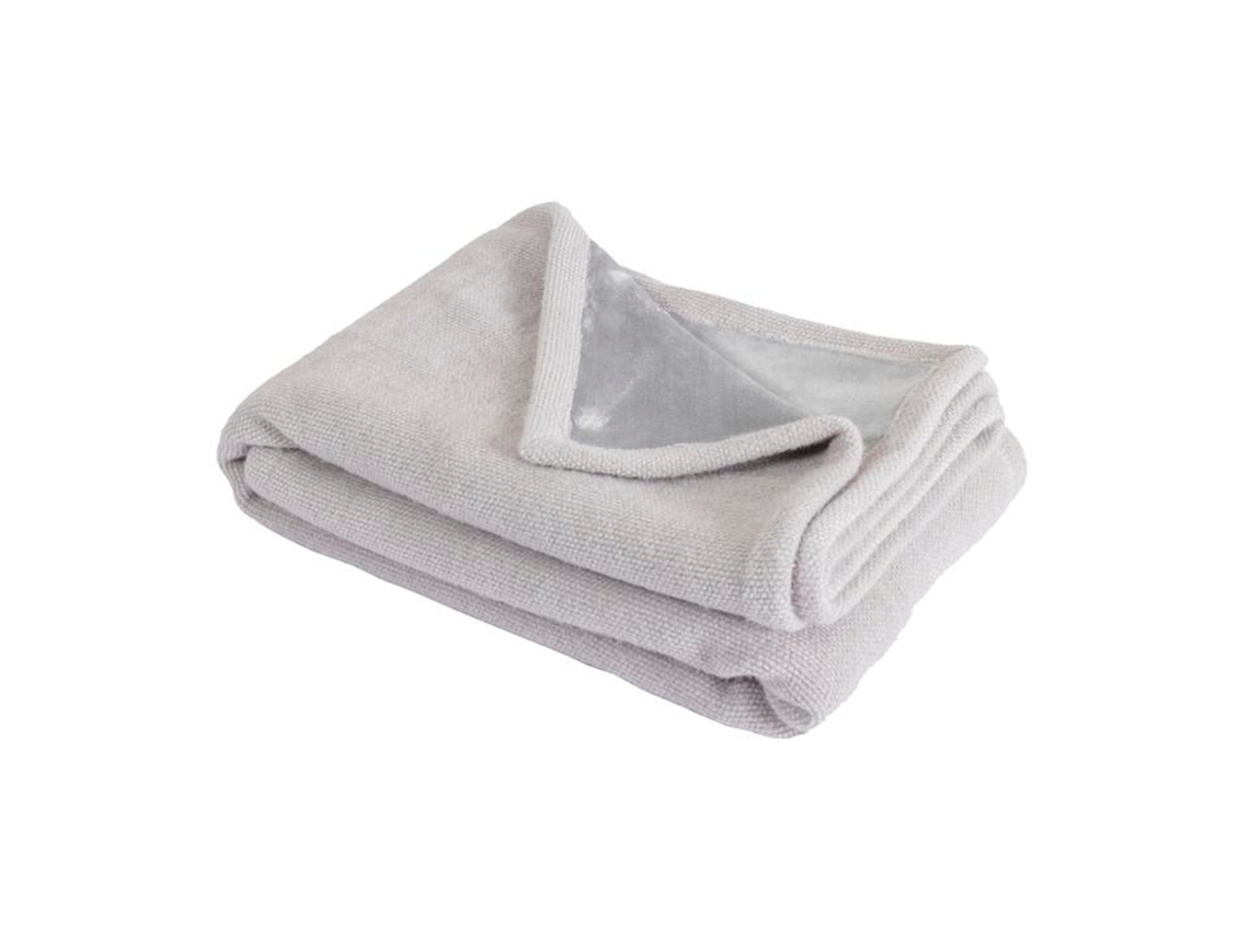 Manta Plaid Gris Claro 130x170cm Panora