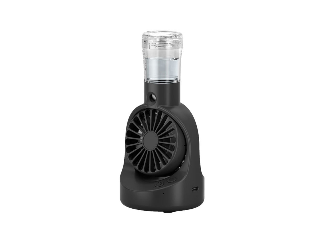Ventilador nebulizador USB Eifson, enfriador de viento de 4 velocidades (negro)