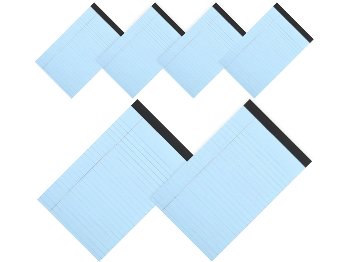 Paquete De 6 Blocs De Notas Rayados, Cuadernos De Bolsillo Desmontables Para El Trabajo Y El Uso Personal.