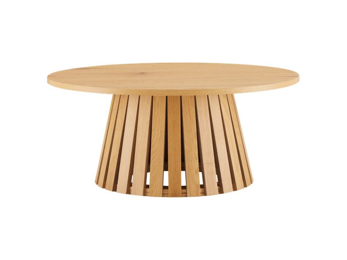 LIV Mesa de centro redonda 80cm de estilo escandinavo HAPPY GARDEN