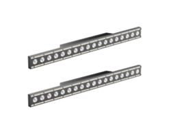 Focos de escenario RGBW, luces de lavado, efectos de iluminación dinámicos, control DMX, 2 unidades, enchufe europeo OEM