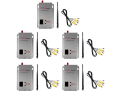 5 Receptores Fpv Vrx De 1,2 Ghz Y 1,5 W + Antena De Audio Y Vídeo De 12 Canales Y 1500 Mw Para Modelos De Drones Rc De Largo Alcance.