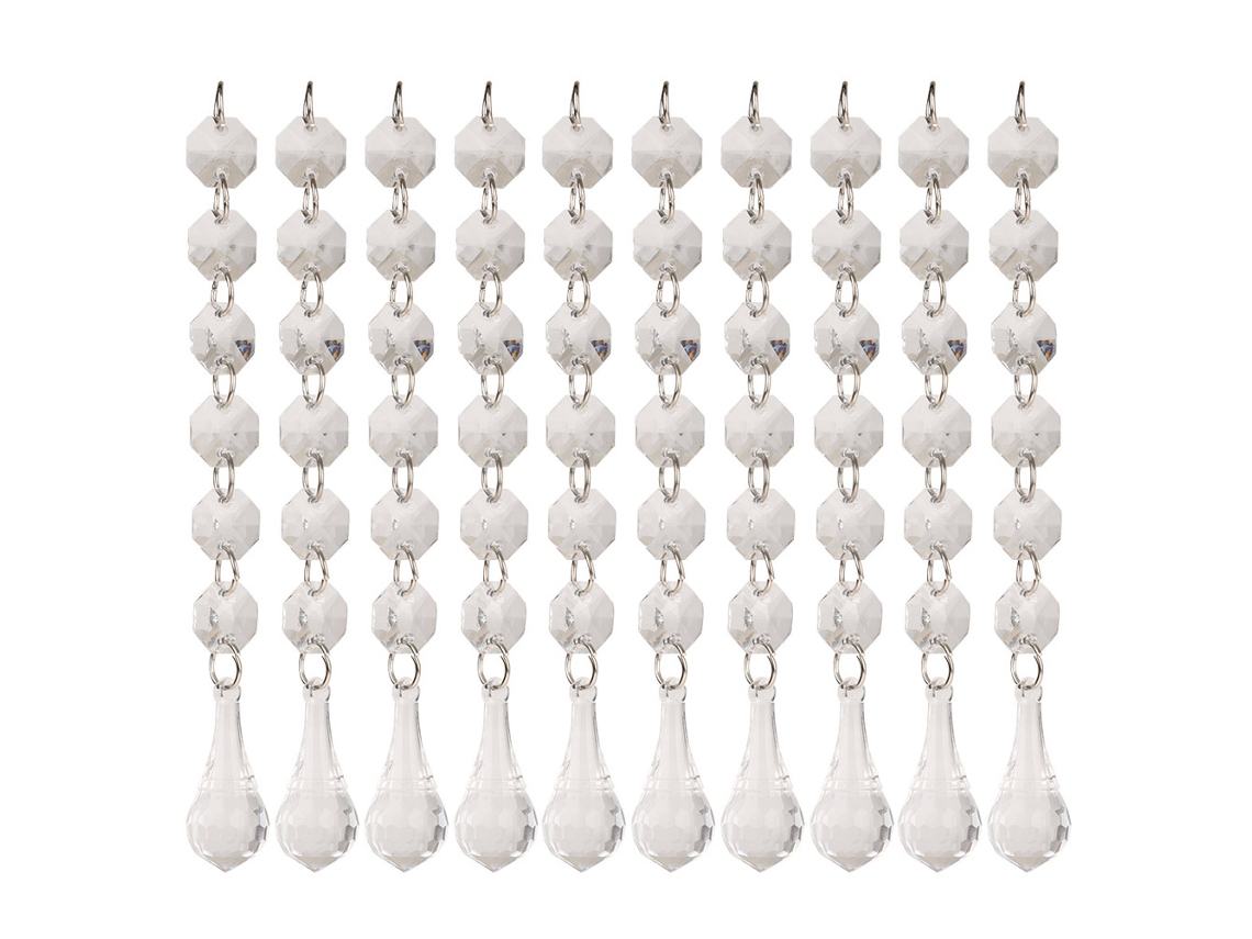 10 Piezas De Colgantes De Diamantes Acrílicos Para Decoración De Bodas, Decoración Colgante De Cristal (f)