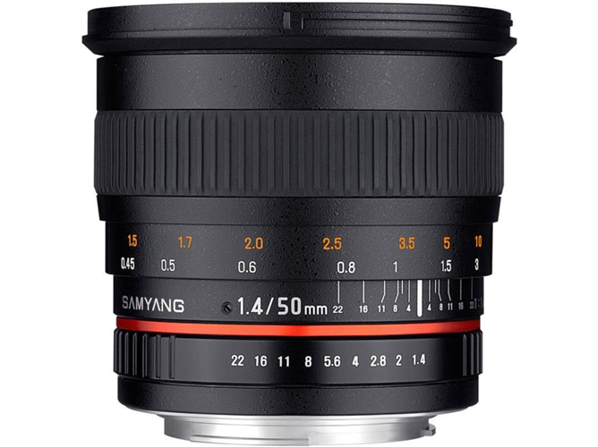 Objetivo SAMYANG 50mm F1.4 As Umc A (Encaje: Sony Alpha - Apertura: f/1.4 - f/22)