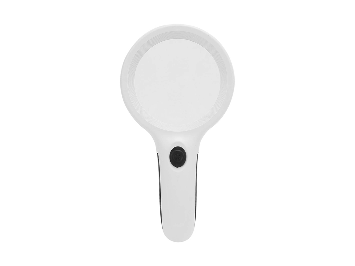 Lupa Led Uv Iluminada Con Mango Ergonómico, Tamaño De Bolsillo Portátil, Aumentos De 2,5x Y 8x.