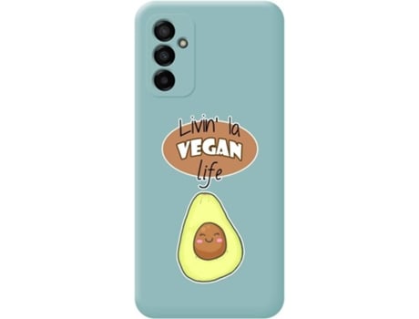Carcasa para Samsung Galaxy M23 5G TUMUNDOSMARTPHONE Silicona Líquida Dibujos Azul