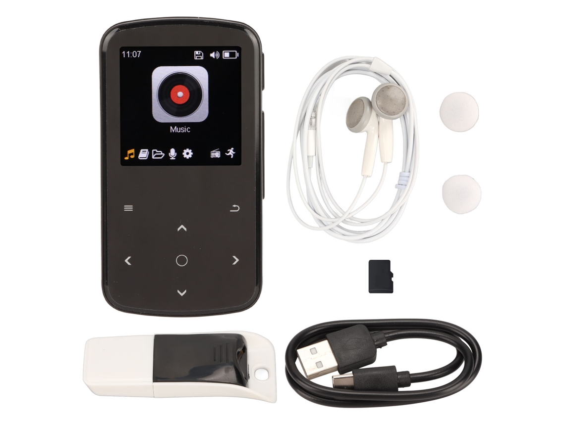 Reproductor MP3 con Bluetooth y control táctil
