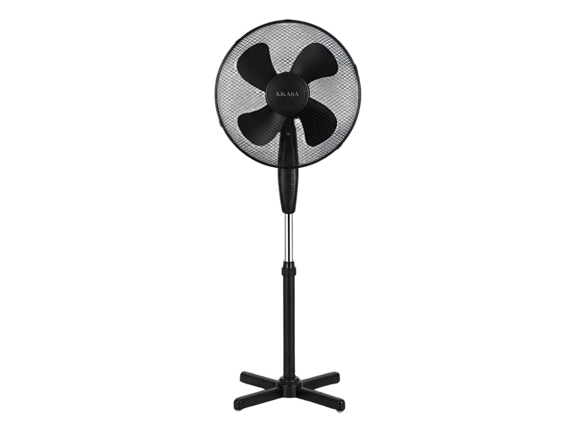 Ventoinha De Pé 45w Kikasa (3 Velocidades - 40 Cm - Preto)