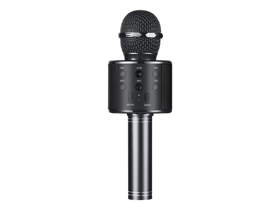 Microfone Para Karaoke/festas, Microfone Capacitivo Bluetooth Sem Fio Para Uso Doméstico, Com Alto-falante.
