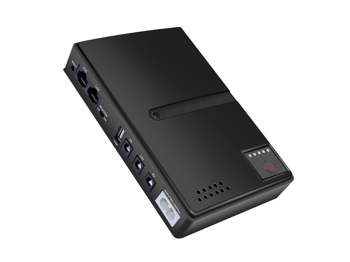 2026dz-ups 10400mah 36w Con 6 Salidas Usb 5v Dc 9v 12v Poe 15v 24v Para Cámara Router Us Plug