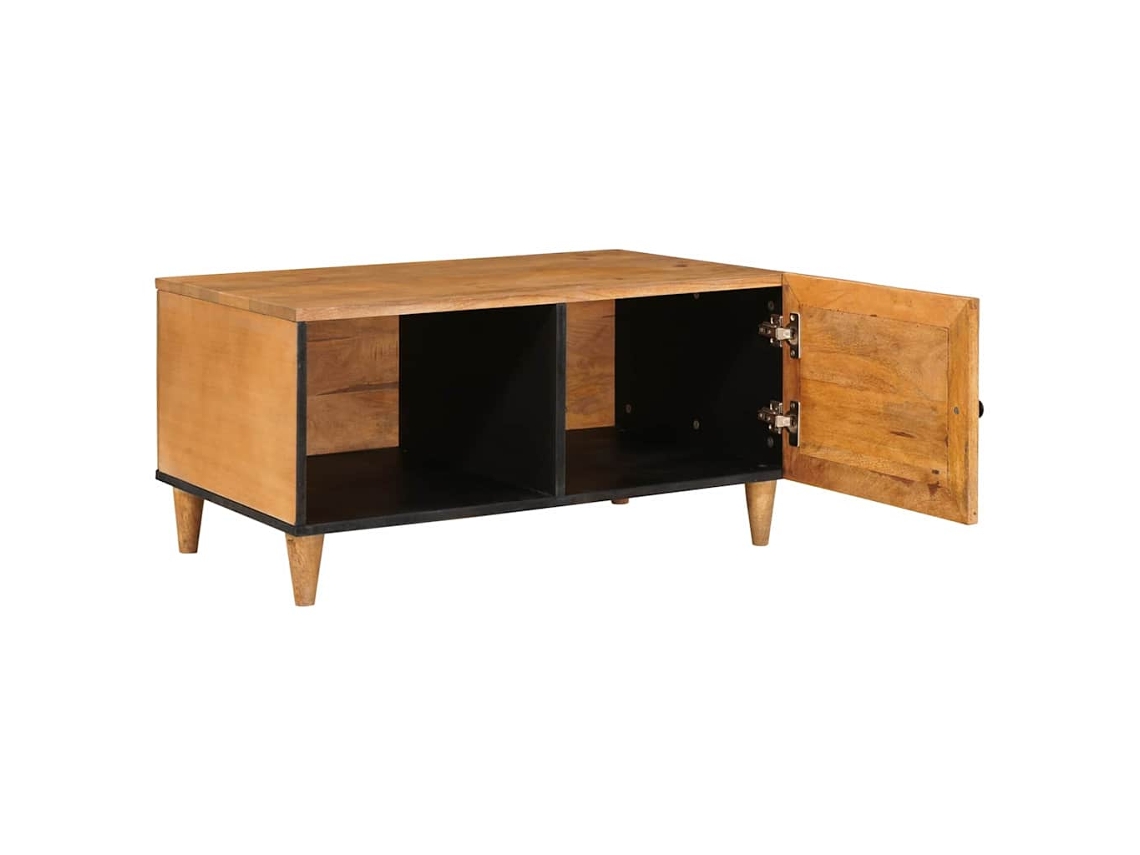 Juego de mesas de centro con madera de roble ahumado HARLANV1 (100x100x40 cm)