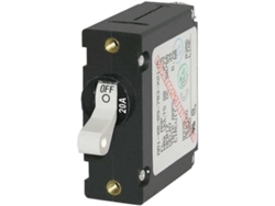 Interruptor BLUE SEA Ac/Dc Single Pole Magnetic World Circuit Breaker 20A Negro