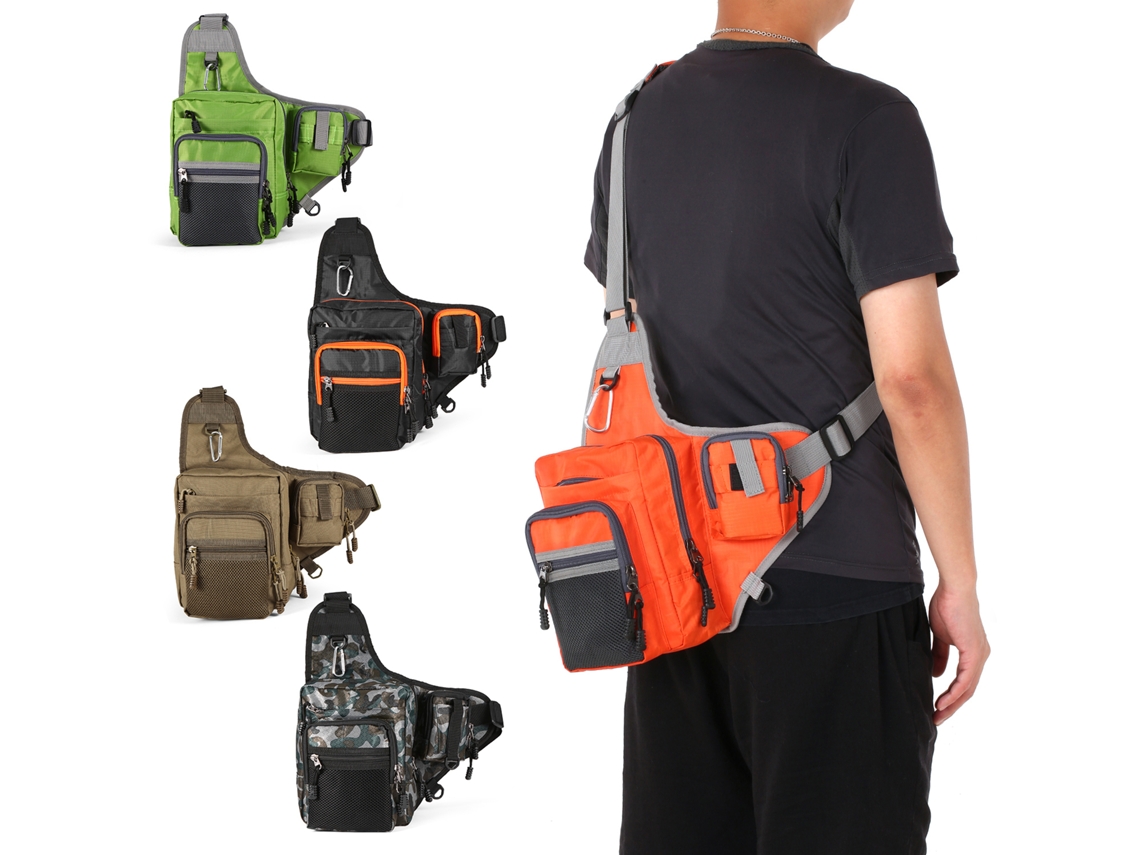 2026rebe-bolsa De Pesca Multiusos Impermeable De Lona 32x39x12cm Para Reels, Lures Y Accesorios De Pesca