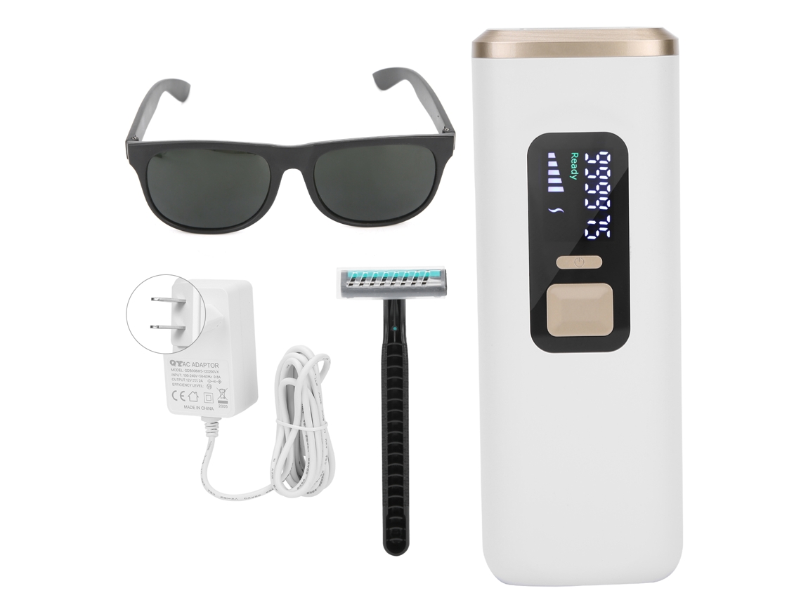 2026-máquina De Depilación Doméstica Ajustable Para Brazos Y Piernas Color Blanco (100‑240v) Plug Ee.uu.