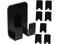 Juego de 8 toallas autoadhesivas negras y accesorios para baño y cocina, ideales para Vayotoy