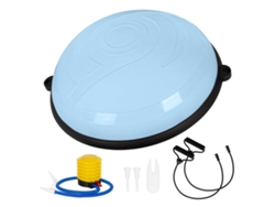 Leogreen Entrenador De Equilibrio, 58 Cm Equilibrio Trainer Balance Ball, Con Inflador Y 2 Bandas De Fitness, Azul