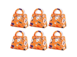 6 Bolsas Reutilizables de Halloween - Tradición de Dulces, Fantasmas y Calabazas NEVEANCE
