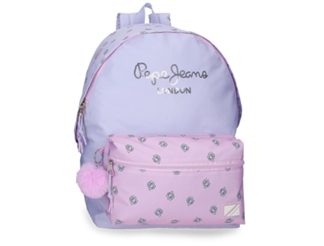 Mochila porta ordenador PEPE JEANS Becca dos compartimentos 44 cm adaptable a carro