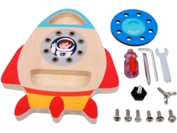 1 Juego De Tablero De Juego Educativo De Madera Para Armar, Ideal Para Niños, Niñas Y Estudiantes