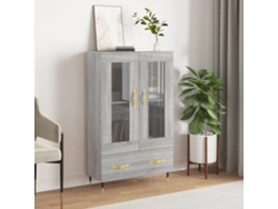 Lovely Home Armario Alto Derivados de Madera 69,5X31X115Cm Gris Sonoma