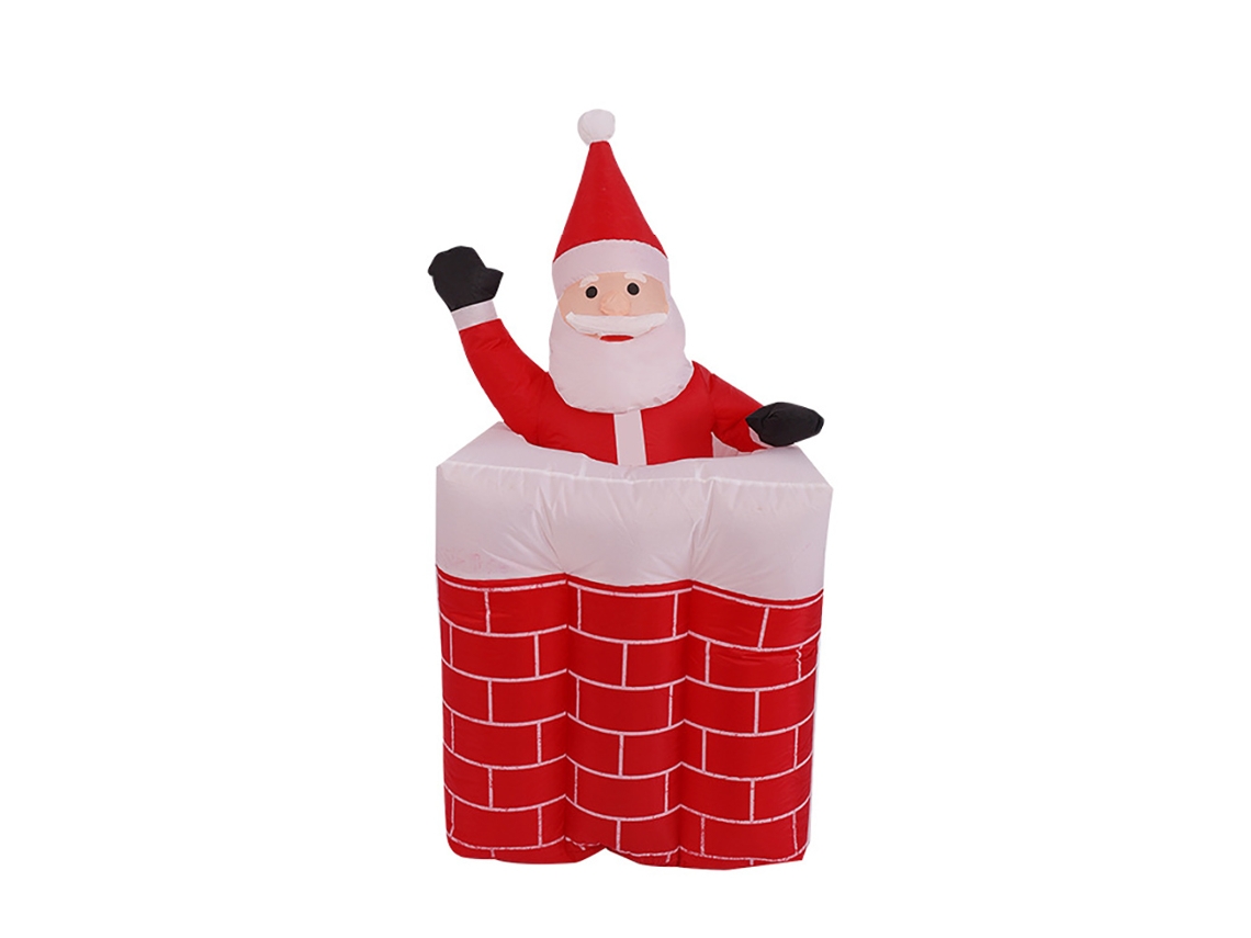 Figura decorativa navideña inflable con iluminación interna