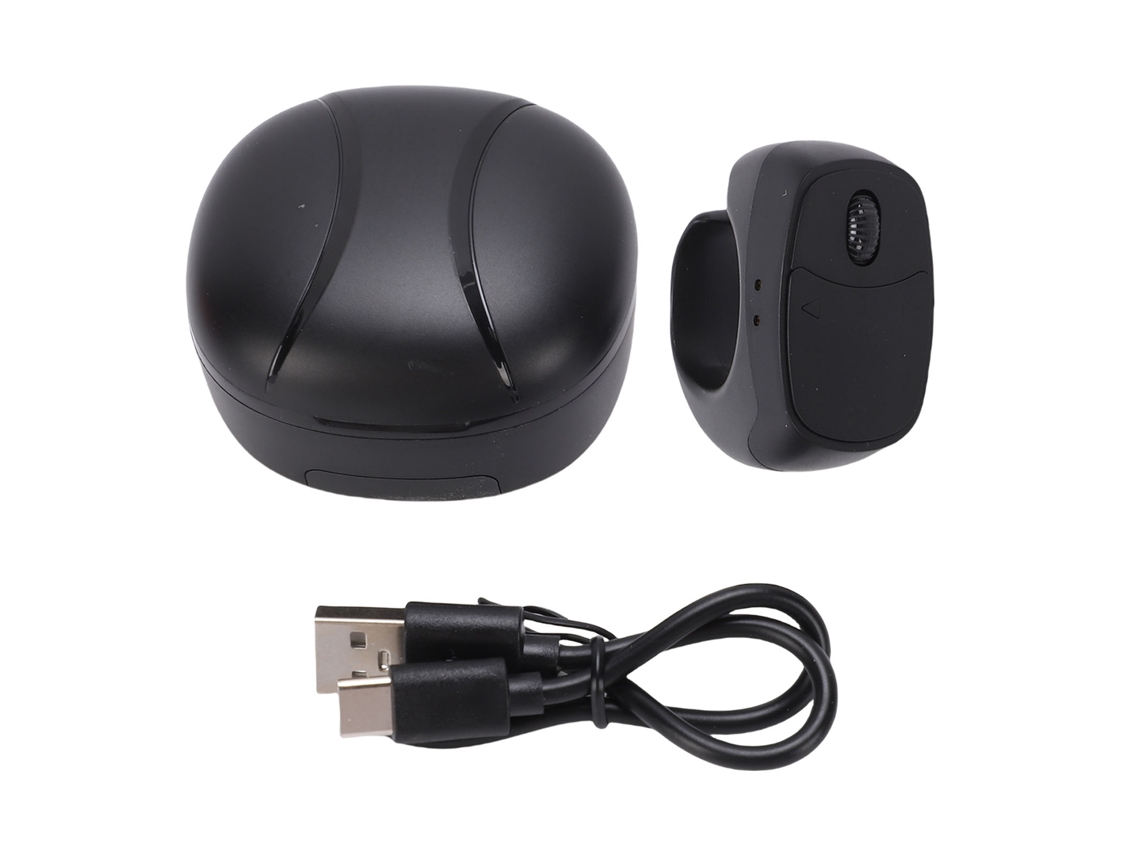 Anillo De Control Remoto De Cámara Bluetooth Con Desplazamiento Inalámbrico Para Teléfono Tablet Negro