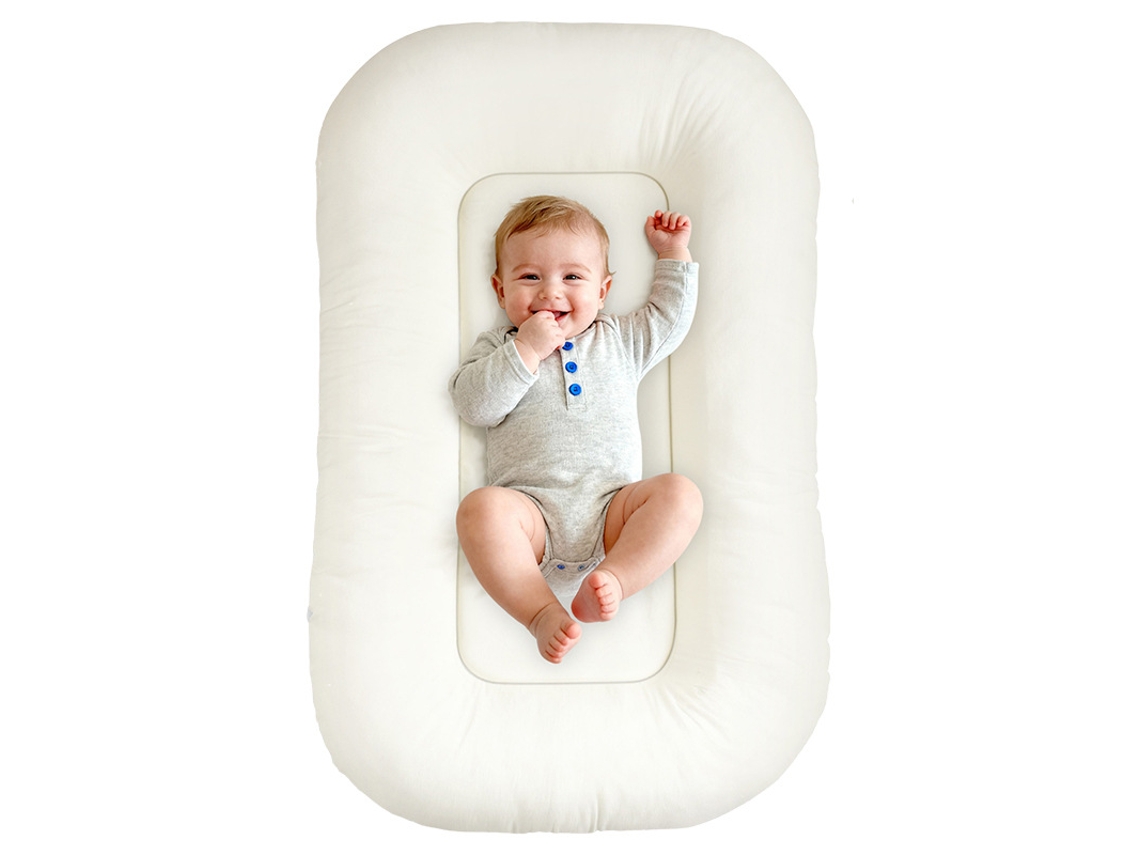Nido para bebé CHRUI de 0 a 24 meses, transpirable, de algodón, portátil, 90x50cm (beige)