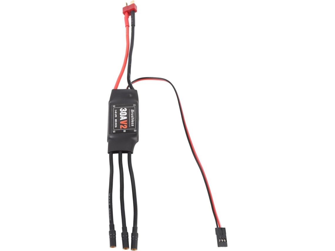 Controlador Electrónico De Velocidad (esc) Sin Escobillas V2 De 30 A Para Aviones Y Drones Rc - Compatible Con Baterías Lipo