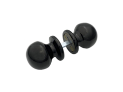 Juego de 50 pomos para muebles con forma de bola, 29 mm, rojo brillante.
