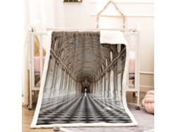 Manta de microfibra de diseño moderno de 150x150cm, transpirable.