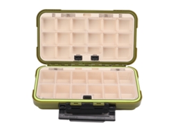 Caja De Aparejos Con Cierre De Palanca Lateral, Diseño Deslizante, Compartimentos Móviles, Accesorios De Pesca Grandes, 20x12x5cm