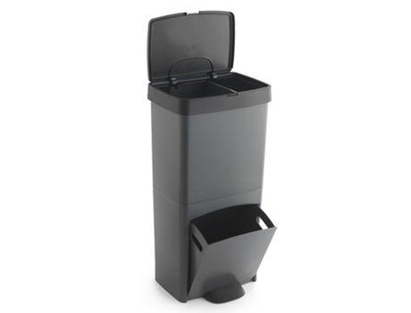 Cubo de Basura Vertical WELLHOME 70L de 2 Compartimentos (40L 30L)