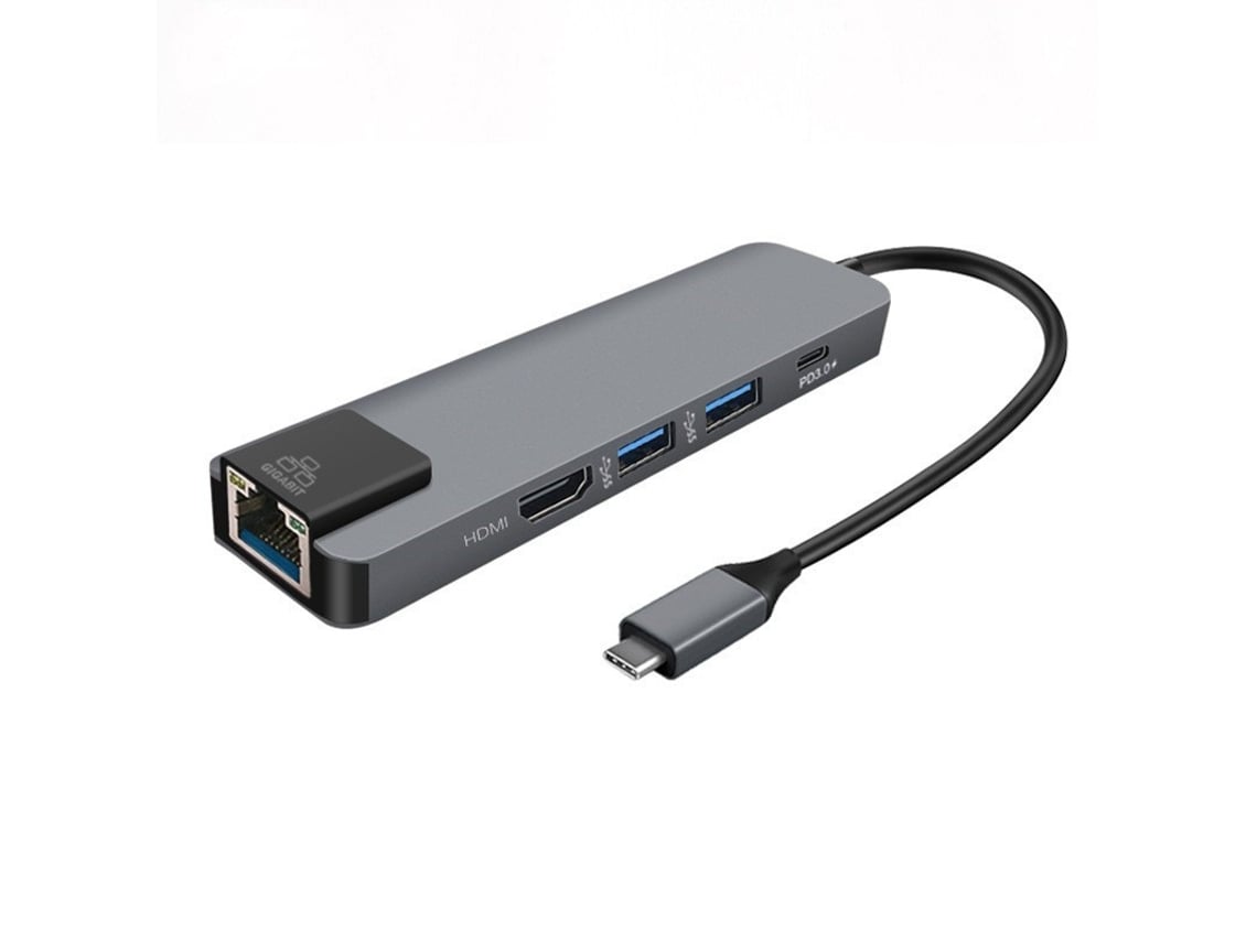 Adaptador USB-C a RJ45 + Adaptador HDMI K-03*