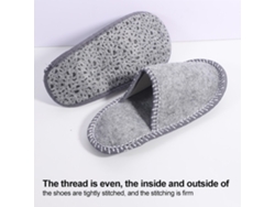 6 Pares De Pantuflas Desechables Antideslizantes De Fieltro Lavables Para Hoteles, El Hogar Y Viajes.