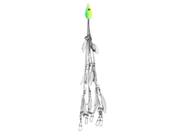 2026rebe-rig Paraguas Con 12 Cuchillas Y Giratorios Kit De Carnadas Artificiales Para Pesca Multilure (verde)