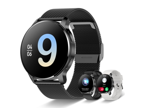 Reloj Inteligente para Mujer, Reloj Deportivo con Pantalla táctil de 1, 32 Pulgadas, podómetro Deportivo Resistente al Agua con función de teléfono...