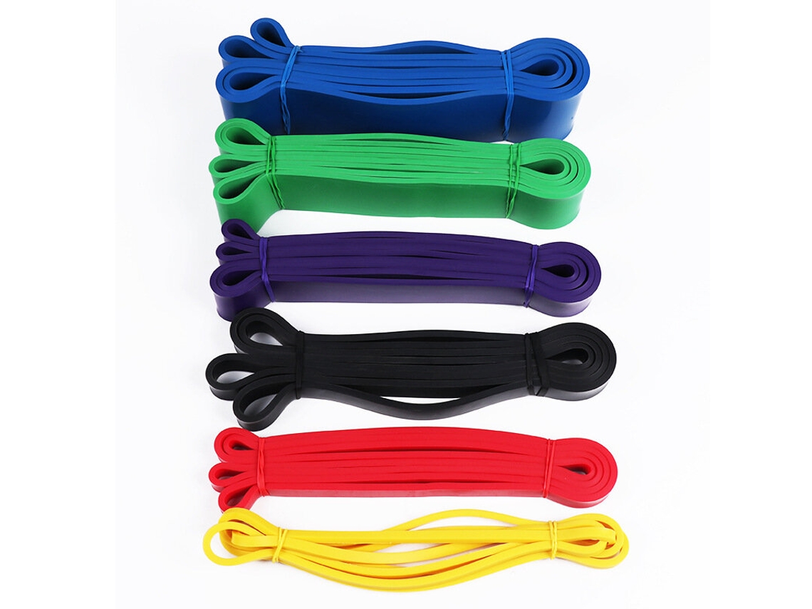 Kaload Faixa Elástica Látex Reforçada Vermelha 1 Unidade 15-35 Lbs (6,8-15,9 Kg) Exercícios Força Pilates Academia Fitness Treinamento Fortalecimento