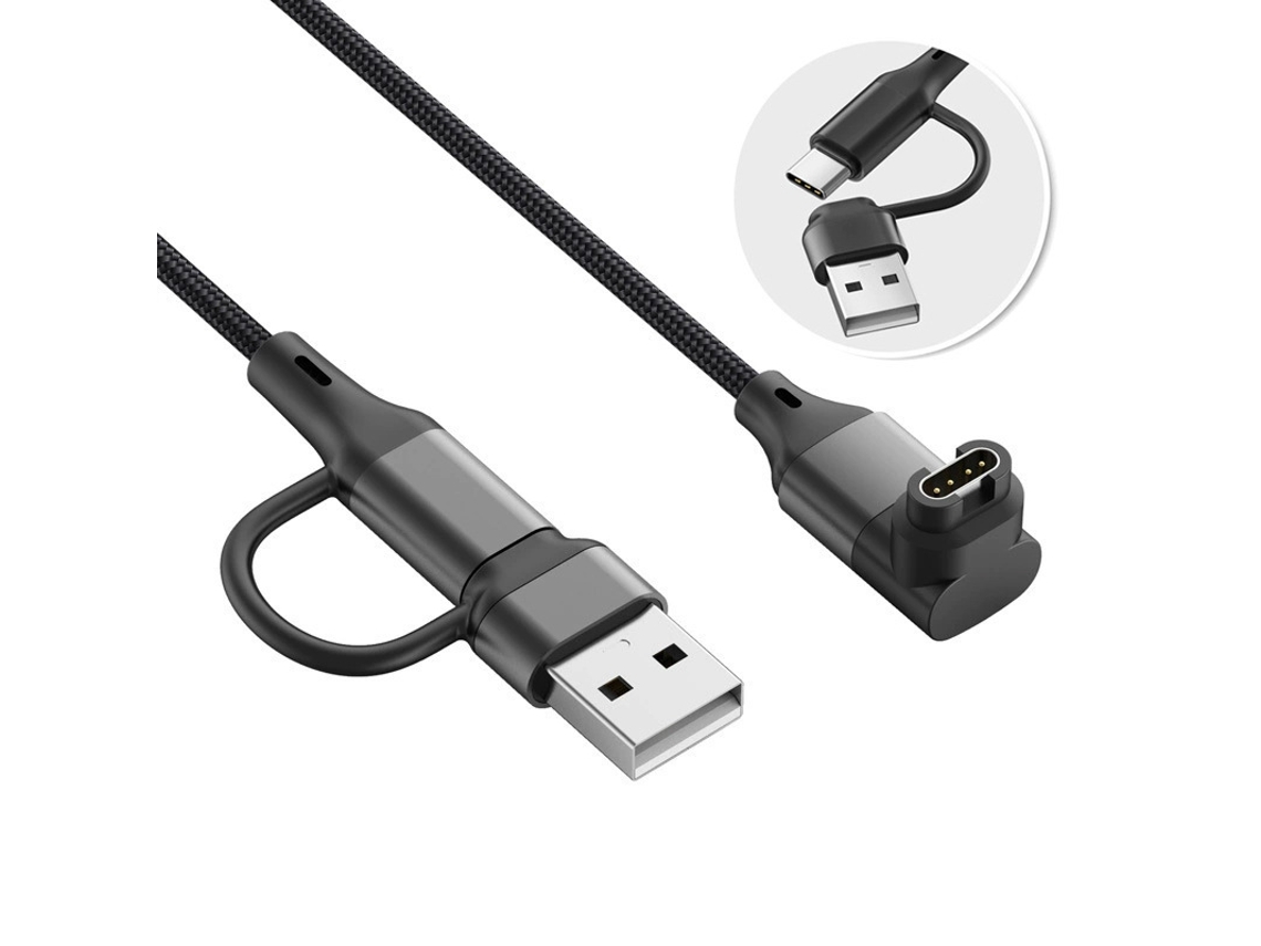 Carregador Eifson Compatível Para Garmin Forerunner 255/fenix 7, Cabo Longo Trançado Nylon