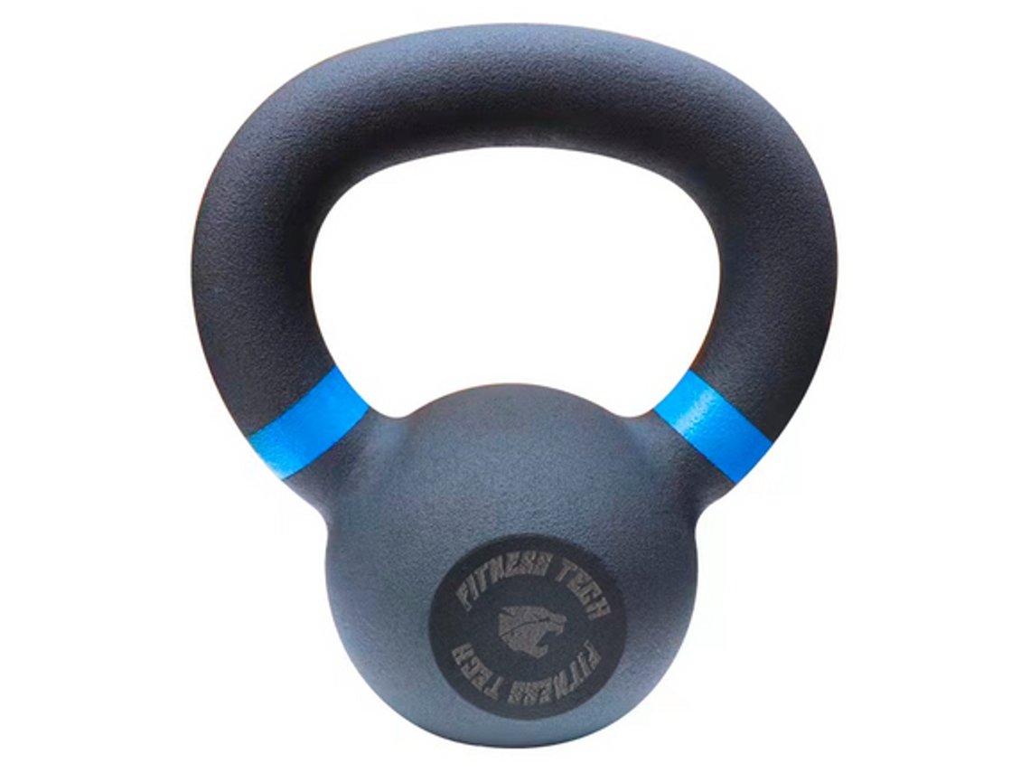 Kettlebell FITNESS TECH De Ferro Fundido (6 kg)