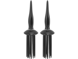 Rulos Rizadores Pebreau - 17 Dientes Redondeados Con Punta | Herramienta Para Peinar El Cabello Y Lograr Un Aspecto Esponjoso