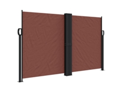 Maison Exclusive - Toldo Lateral Retráctil Marrón 140x600 Cm